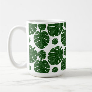 Monstera pattern  coffee mug