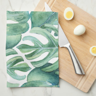 Monstera Pattern Kitchen Towel