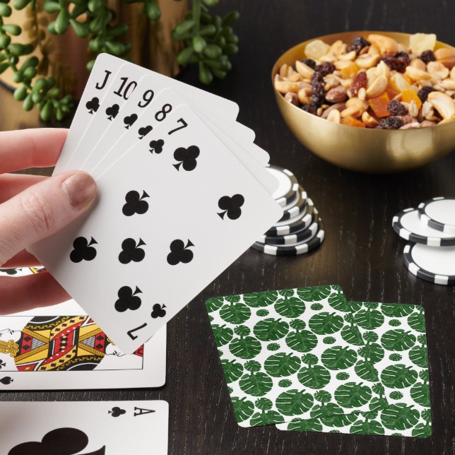 Monstera pattern  playing cards (In Situ)