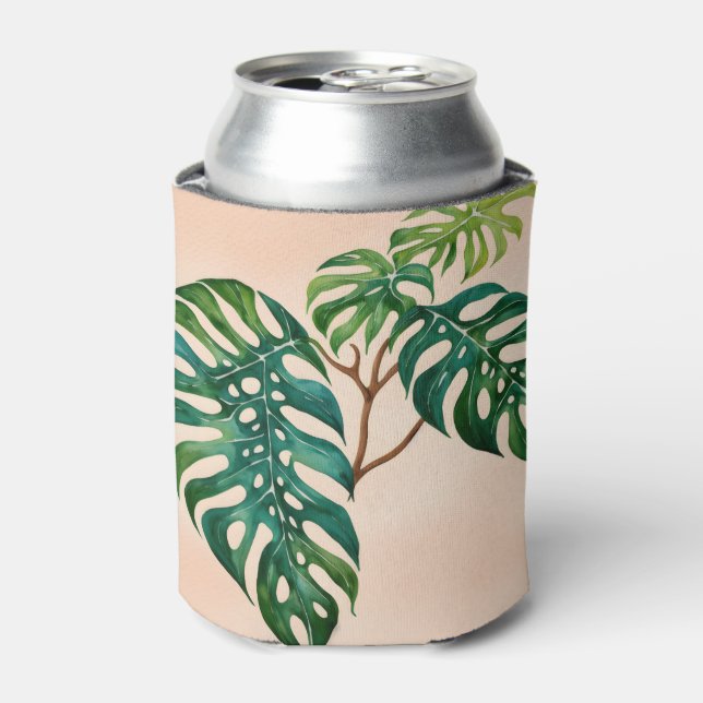 Monstera Plant Botanical Can Cooler (Can Front)