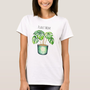 Monstera plant   Plant Mom  T-Shirt