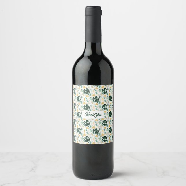 Monstera Plant Thank You Label (Front)