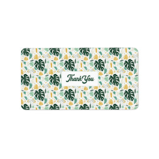 Monstera Plant Thank You Label
