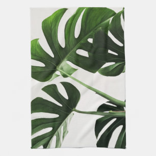 Monstera Swiss Cheese Plant Tropical Dish Kitchen Towel