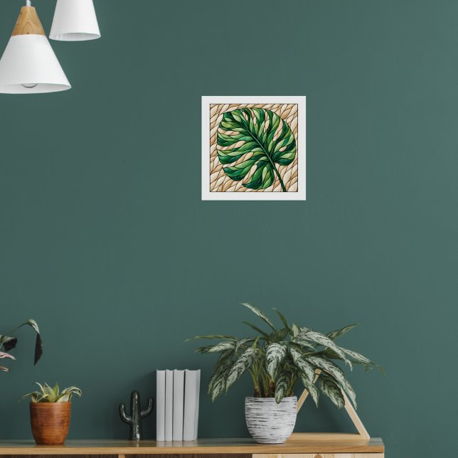 Monstera Window Poster (Living Room 1)