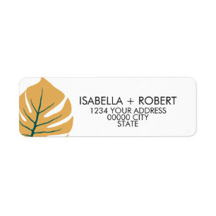 Monstera Yellow Modern tropical Wedding