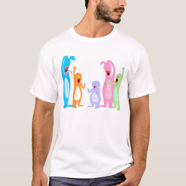 MonsterFamilyof5 T-Shirt (Front)