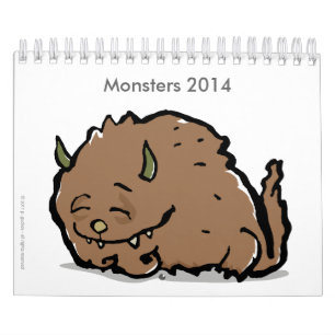 monsters 2014 (customizable) calendar