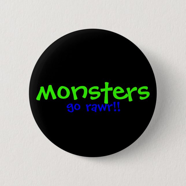 Monsters!! 2 Inch Round Button (Front)