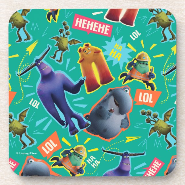 Monsters at Work | MIFT Laughter Pattern Coaster (Front)
