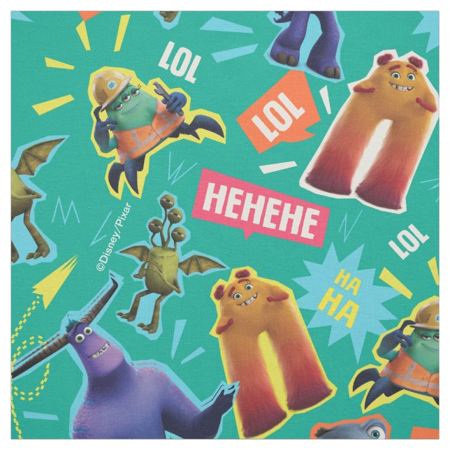 Monsters at Work | MIFT Laughter Pattern Fabric (Swatch)