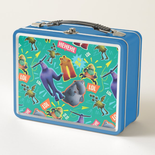 Monsters at Work | MIFT Laughter Pattern Metal Lunch Box (Front)