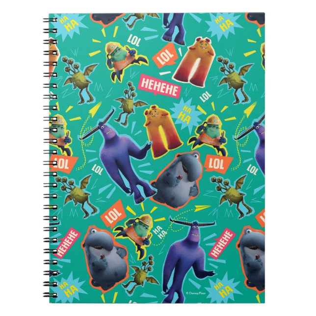 Monsters at Work | MIFT Laughter Pattern Notebook (Front)