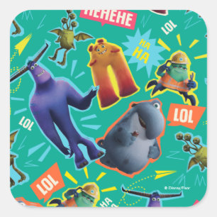 Monsters at Work   MIFT Laughter Pattern Square Sticker