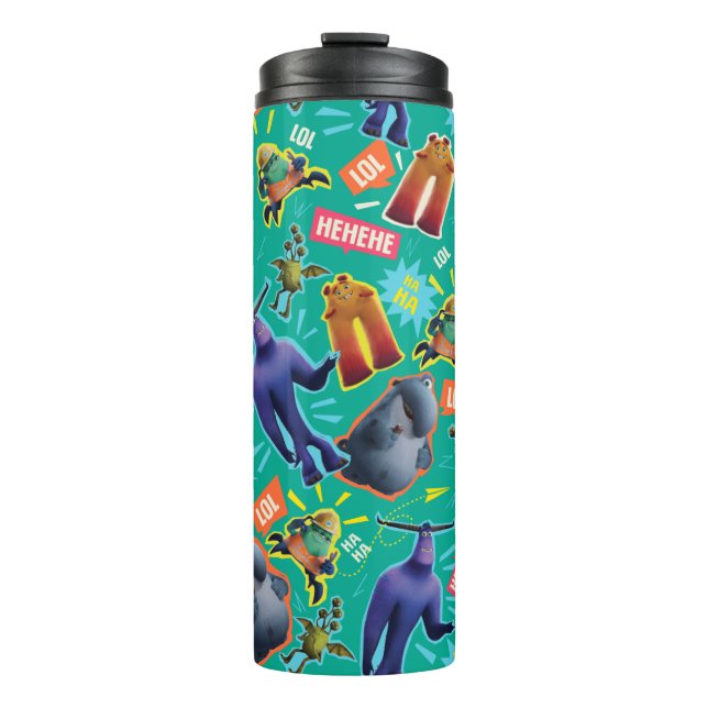 Monsters at Work | MIFT Laughter Pattern Thermal Tumbler (Front)