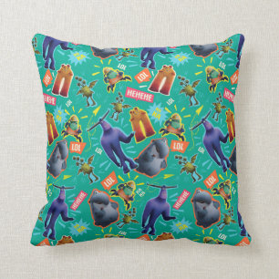Monsters at Work MIFT Laughter Pattern Throw Pillow