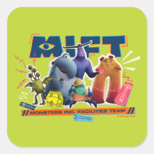Monsters at Work   Monsters Inc. Facility Team Square Sticker