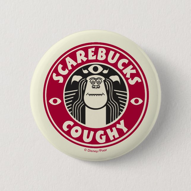 Monsters at Work | Scarebucks Coughy 2 Inch Round Button (Front)