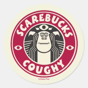 Monsters at Work   Scarebucks Coughy Classic Round Sticker