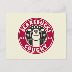 Monsters at Work   Scarebucks Coughy Postcard
