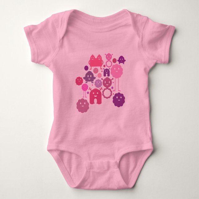 Monsters! Baby Bodysuit (Front)