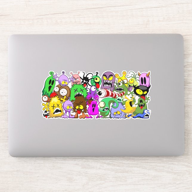 Monsters Cute Characters Halloween Pattern  (Computer)