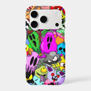 Monsters Cute Characters Halloween Pattern 