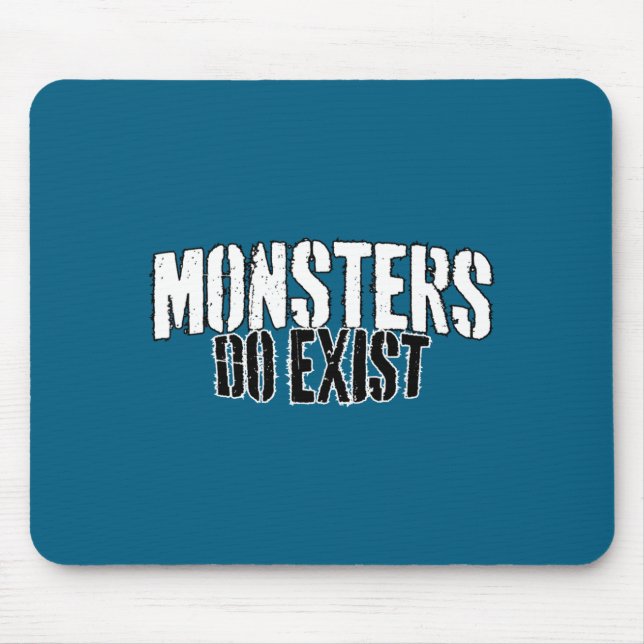 Monsters Exist Illustration Mouse Pad (Front)