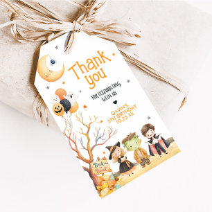 Monsters Halloween Costume Birthday Favour Tags