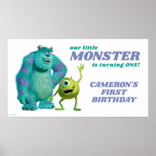 Monsters Inc. 1st Birthday Poster