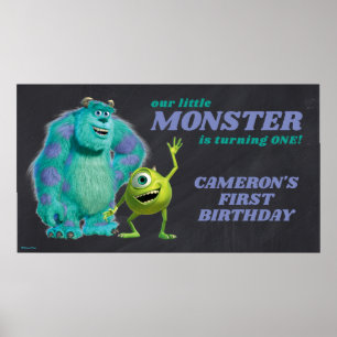 Monsters Inc. 1st Birthday Poster