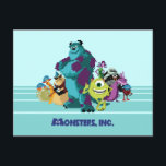Monsters Inc 8Bit Mike, Sully, and the Gang Postcard<br><div class="desc">Disney Fast Fashion | Join the fun with all your favourite Monsters,  Inc. characters now in a retro 8-bit graphic! Seen here from left to right are: Needleman,  Smitty,  Roz,  Sully,  Mike,  Celia Mae,  Henry J. Waternoose III,  Randall Boggs,  and Fungus.</div>