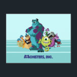 Monsters Inc 8Bit Mike, Sully, and the Gang Postcard<br><div class="desc">Disney Fast Fashion | Join the fun with all your favourite Monsters,  Inc. characters now in a retro 8-bit graphic! Seen here from left to right are: Needleman,  Smitty,  Roz,  Sully,  Mike,  Celia Mae,  Henry J. Waternoose III,  Randall Boggs,  and Fungus.</div>