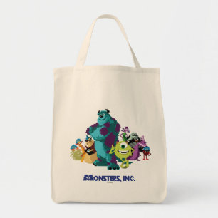 Monsters Inc 8Bit Mike, Sully, and the Gang Tote Bag