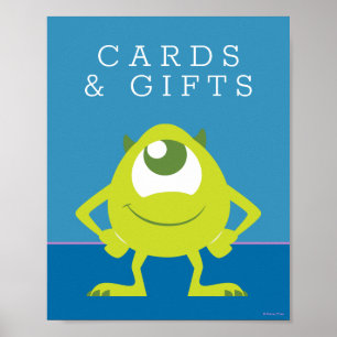 Monsters Inc. Baby Shower Cards & Gifts Poster