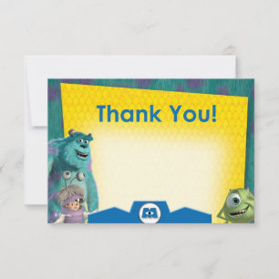 Monsters Inc. Cartes de remerciements