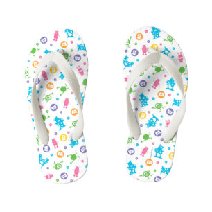 Monsters, Inc.   Character Pattern Mania Kid's Flip Flops