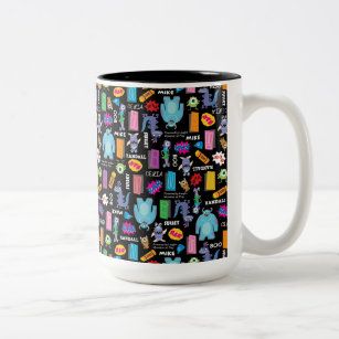 Monsters, Inc.   Character Pattern Two-Tone Coffee Mug