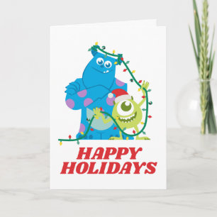 Monsters Inc.   Christmas - Sulley & Mike Card