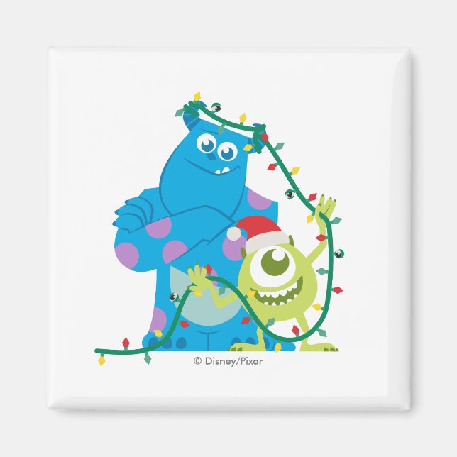 Monsters Inc. | Christmas - Sulley & Mike Magnet (Front)