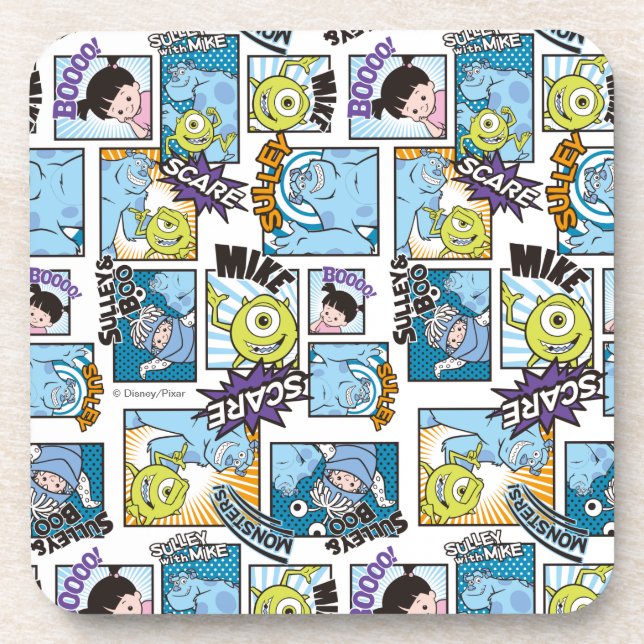 Monsters, Inc. | Comic Pattern Mania Coaster (Front)