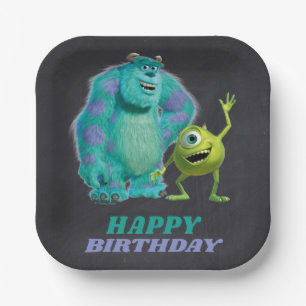 Monsters Inc. Happy Birthday Paper Plate