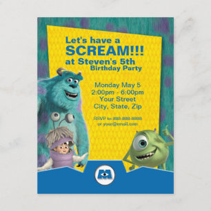 Monsters, Inc. Invitation d'anniversaire