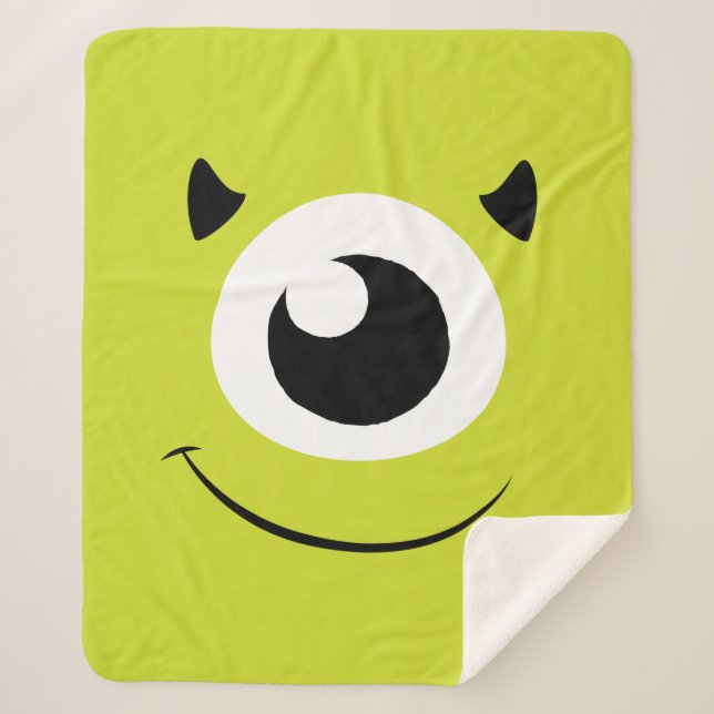 Monsters Inc. | Mike Face Sherpa Blanket (Front)