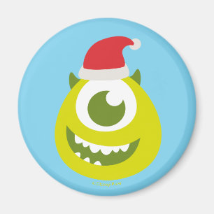 Monsters Inc.   Mike in Santa Hat Magnet