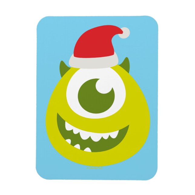 Monsters Inc. | Mike in Santa Hat Magnet (Vertical)