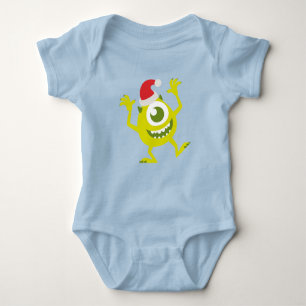 Monsters Inc.   Mike Santa Claus Dance Baby Bodysuit