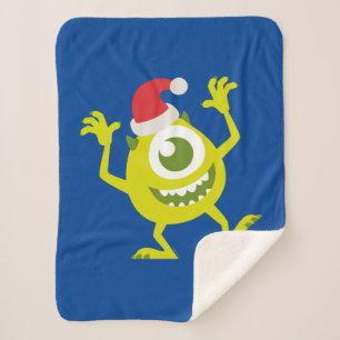 Monsters Inc.   Mike Santa Claus Dance Sherpa Blanket