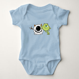 Monsters Inc. Mike & Snowman Baby Bodysuit