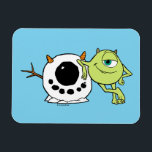 Monsters Inc. | Mike & Snowman Magnet<br><div class="desc">Check out this fun Monsters,  Inc. Christmas design featuring Mike.</div>